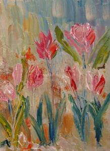 Detail Image for art Burst of Tulips-sold