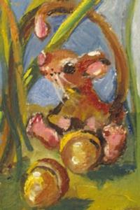 Detail Image for art Mouse and Acorn Aceo-sold