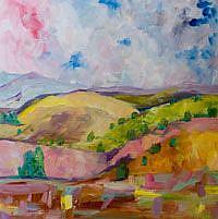 Art: Abstract Landscape No 2 by Artist Delilah Smith