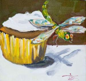 Detail Image for art Cupcake and Dragonfly
