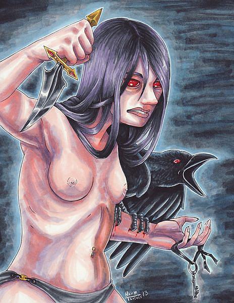 Art: Huginn by Artist Erika 