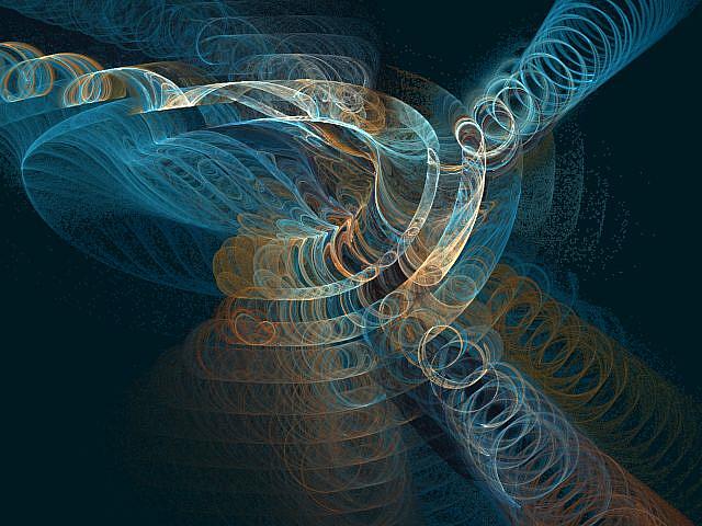 Art: Blue Frenzy by Artist christi lynn schwartzkopf