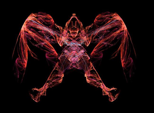 Art: Winged Demon by Artist christi lynn schwartzkopf