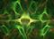 Art: AugerRibbons Green by Artist christi lynn schwartzkopf