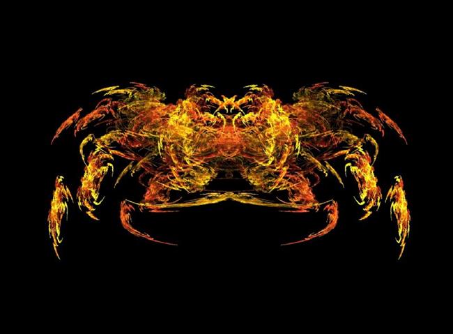 Art: Solar Crab by Artist christi lynn schwartzkopf