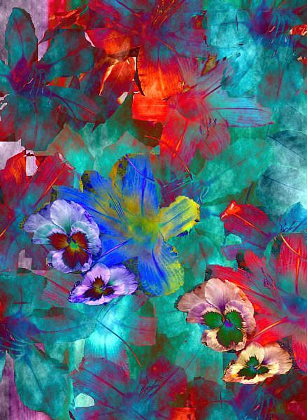 Art: Psych Lillies by Artist Carolyn Schiffhouer