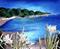 Art: Beach Lilies and Sea by Artist Deanne Flouton