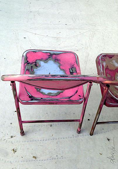 Art: Saved you a Chair by Artist Alma Lee