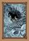 Art: old etching style deer crossing by Artist Naquaiya