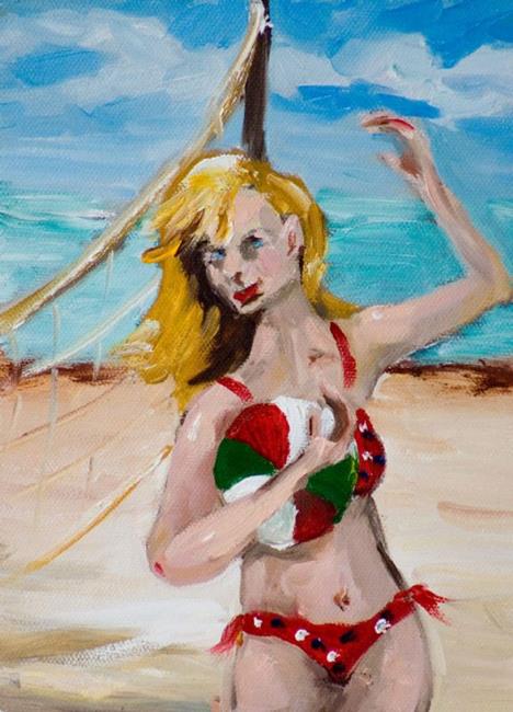 Art: Beach Diva No.4 by Artist Delilah Smith