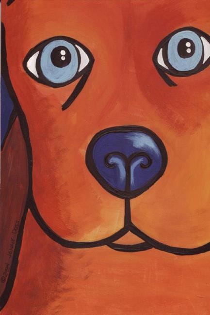 Art: Dog of Fire by Artist Jenny Doss