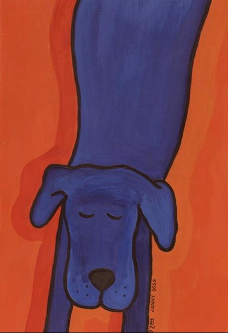 Art: Blue Tide Dog by Artist Jenny Doss