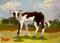 Art: Calf by Artist Delilah Smith