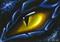 Art: Blue Dragon Eye by Artist Elaina Wagner