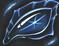 Art: Eye Of Blue Star Sapphire by Artist Elaina Wagner