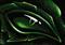 Art: Eye Of The Emerald Green Dragon by Artist Elaina Wagner