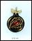 Art: Emerald & Ruby Jeweled Dragon Eye Ornament by Artist Elaina Wagner