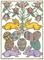 Art: FRAKTUR WITH EASTER BUNNIES by Artist Theodora Demetriades 