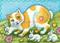 Art: CABBIT LEARNING BUNNY HOPS by Artist Susan Brack