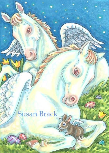 Art: ANGELS OF EASTER by Artist Susan Brack