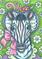 Art: EASTER BONNET  Zebra by Artist Susan Brack