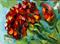Art: Zinnia Red by Artist Laurie Justus Pace