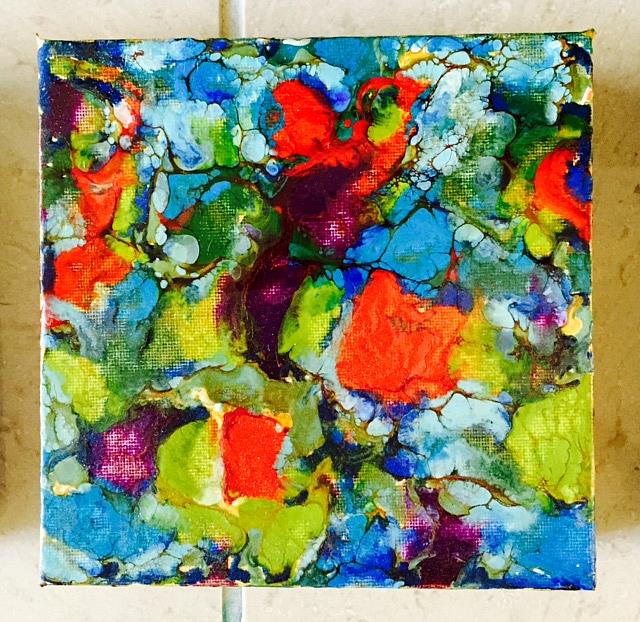 Art: Encaustic Abstract  2 by Artist Ulrike 'Ricky' Martin