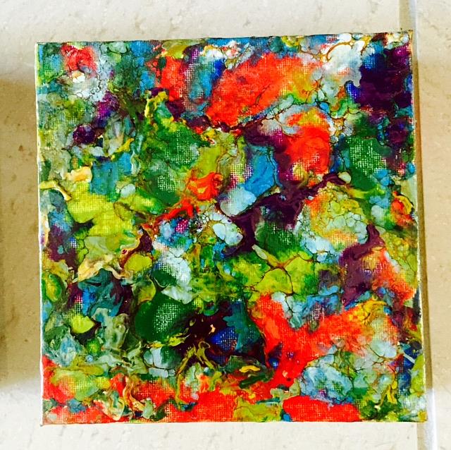 Art: Encaustic Abstract  3 by Artist Ulrike 'Ricky' Martin