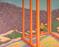 Art: Blue Mountain Overlook by Artist Virginia Ann Zuelsdorf