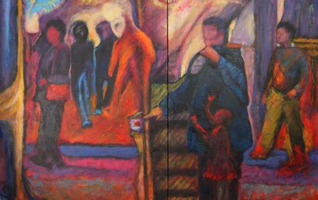 Art: High Rollers (sold) by Artist Virginia Ann Zuelsdorf