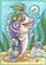 Art: DRESSED TO THE GILLS IN HER PINK PEARLS by Artist Susan Brack
