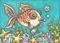 Art: STARFISH GARDEN by Artist Susan Brack