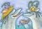 Art: DOLPHIN CAFE by Artist Susan Brack