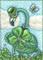 Art: ALL THINGS IRISH Green Flamingo by Artist Susan Brack