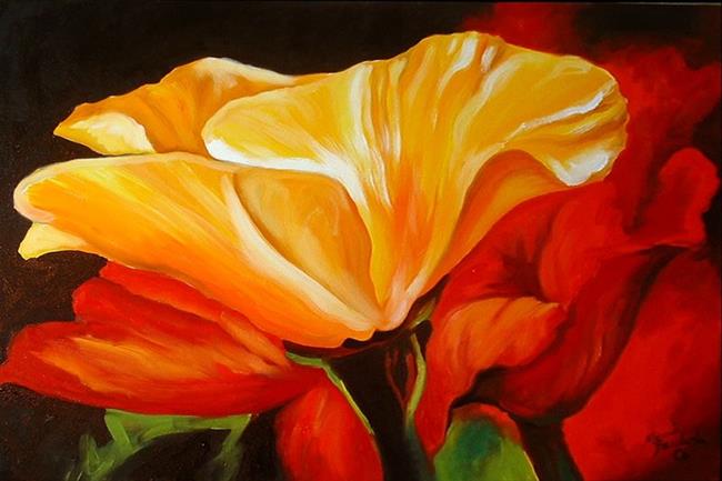 GOLDEN RED - by Marcia Baldwin from FLORALS