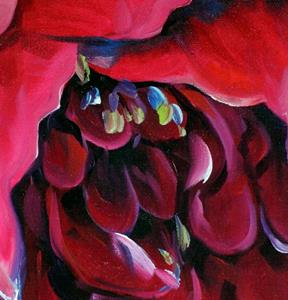 Detail Image for art RED PEONY RED