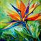 Art: BLESSED DAY Bird of Paradise by Artist Marcia Baldwin