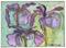 Art: PURPLE IRIS  by Artist Theodora Demetriades 