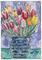 Art: TULIPS DISPLAYED IN BLUE PITCHER by Artist Theodora Demetriades 