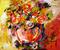 Art: Blooms in a Round Vase by Artist Laurie Justus Pace