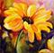 Art: Pink Sunflower by Artist Laurie Justus Pace