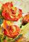 Art: roses by Artist Laurie Justus Pace