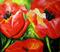 Art: summer glow of red by Artist Laurie Justus Pace