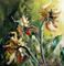 Art: Dark Sunflowers by Artist Laurie Justus Pace