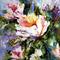 Art: White Flowers by Artist Laurie Justus Pace