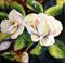 Art: Early Fall Magnolias by Artist Laurie Justus Pace