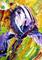 Art: A Tiny Purple Iris by Artist Laurie Justus Pace