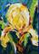Art: A Tiny Yellow Iris by Artist Laurie Justus Pace