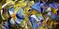 Art: Blue Morning Glory Abstract by Artist Laurie Justus Pace