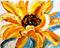 Art: White Sunflower by Artist Laurie Justus Pace